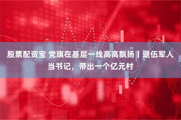 股票配资宝 党旗在基层一线高高飘扬丨退伍军人当书记，带出一个亿元村